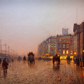 John Atkinson Grimshaw Liverpool from Wapping 1885 by MotionAge Designs