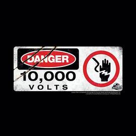 Jurassic Park - Electric Fence Sign by Brand A