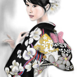Kimono girl No.1 by Yoshiyuki Uchida