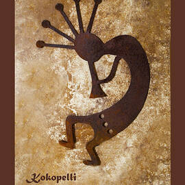 Kokopelli The Flute Player Duvet by Barbara Snyder