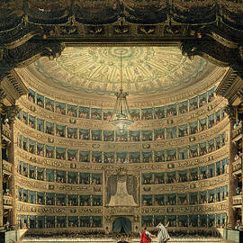 La Scala, Milan, During A Performance by Italian School
