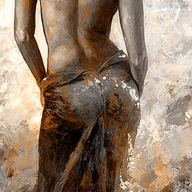 Lady in Red #27 digital colored Rust by Emerico Imre Toth