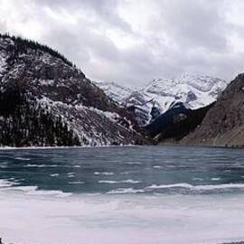 Mountain Lakeside Freeze - Canmore, Alberta by Ian McAdie