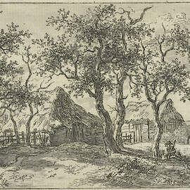 Landscape With Two Farms, Gerrit Jan Michalis by Gerrit Jan Micha?lis