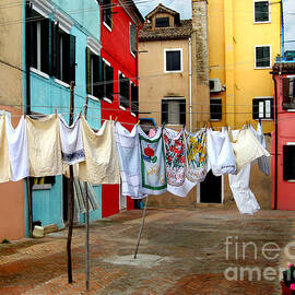 Laundry Day in Burano by Jennie Breeze