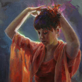 Layers Of Light - Self Portrait by K Whitworth