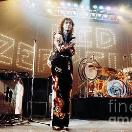 Led Zeppelin Lights 1975 Color by Chris Walter