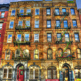 Led Zeppelin Physical Graffiti Building in Color by Randy Aveille