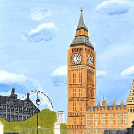 London England Big Ben  by Magdalena Frohnsdorff