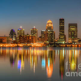 Louisville Skyline Morning Twilight I by Clarence Holmes