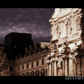 Louvre a light in dark night by Nader Rangidan