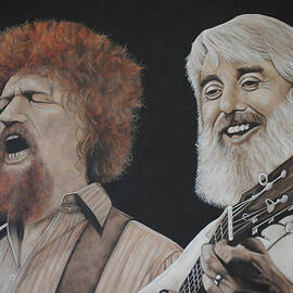 Luke Kelly and Ronnie Drew by David Dunne