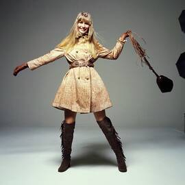 Lynn Sutherland Wearing An Originala Coat by Bert Stern