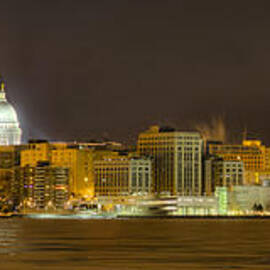 Madison - Wisconsin City  panorama - no fireworks by Steven Ralser