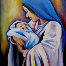 Madonna and Child Version 2 by Sheila Diemert