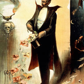 Magician 1892 by Photo Researchers