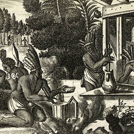 Making Chocolate Mixed With Maize, 1671 by Science Source