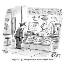 Man Working At A Donut Store Speaks by Christopher Weyant