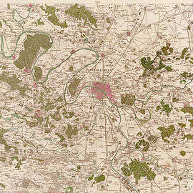 Map Of Paris by Science Photo Library