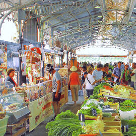 Market Scene In Antibes France