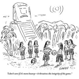Mayans Play A Primitive Version Of Basketball by David Sipress