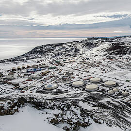 Mcmurdo Station Antarctica From The Top by Alasdair Turner