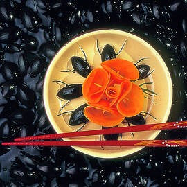 Meal Of Water Beetles In Ginger And Soy Sauce by Science Photo Library