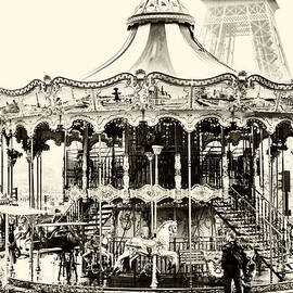 Merry Go Round and Eiffel Tower by Georgia Clare