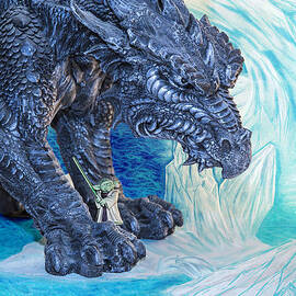 Mickey and Yoda vs Ice Dragon by Bill and Linda Tiepelman
