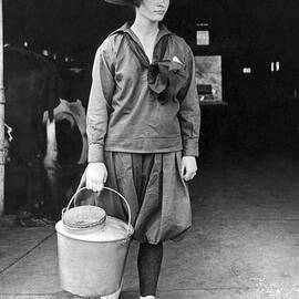 MIlking Time by Underwood Archives