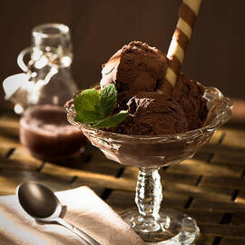 Mint Choc Chip Ice Cream by Amanda Elwell