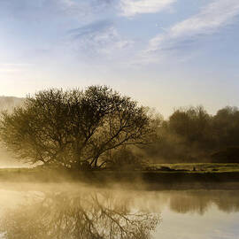 Misty River Sunrise by Christina Rollo