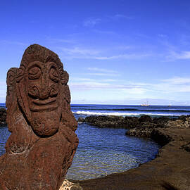 Moai Artwork, Easter Island by Bill Bachmann