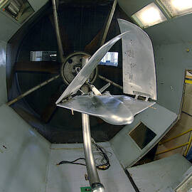 Model Airplane In Wind Tunnel by Science Source