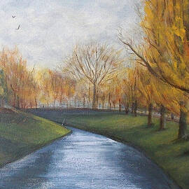 Moment of Silence Avon River Christchurch by Jane See