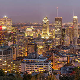Montreal Skyline at night by Pierre Leclerc Photography