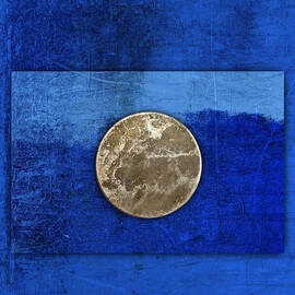 Moon on Blue by Carol Leigh