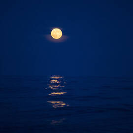 Moon Rising Over The North Sea by Sindre Ellingsen
