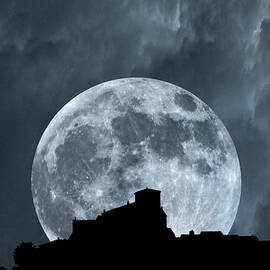 Moonstruck  Over Tuscany BW