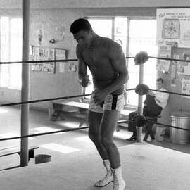 Muhammad Ali Warming Up In Ring by Retro Images Archive