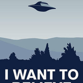 My I want to believe minimal poster-xfiles