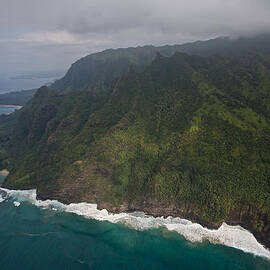 Na Pali Shore Kauai by Steven Lapkin