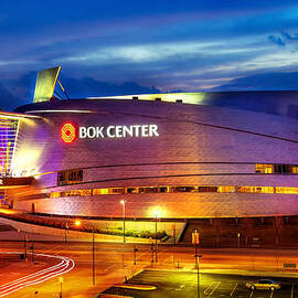 Neon Night - BOK Center - Tulsa Oklahoma by Gregory Ballos