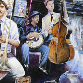 New Orleans Fritzel's Jazz 1 by Paula Noblitt