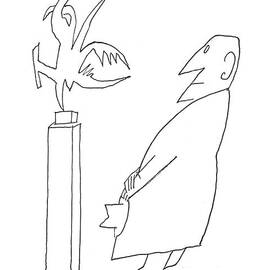 New Yorker November 16th, 1957 by Saul Steinberg