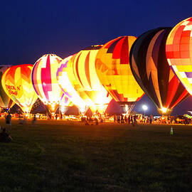 Night Glow Hot Air Balloons by Thomas Woolworth