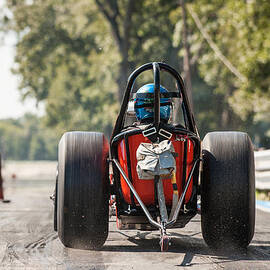 Nostalgia Front Engine Dragster Burnout by Todd Aaron
