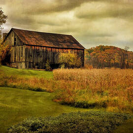 Old Barn In October by Lois Bryan