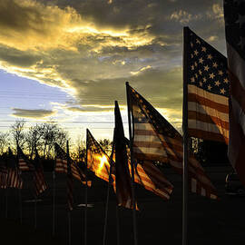 Old Glory at Sunset 4