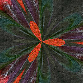 Orange Green And Purple Abstract by Smilin Eyes Treasures